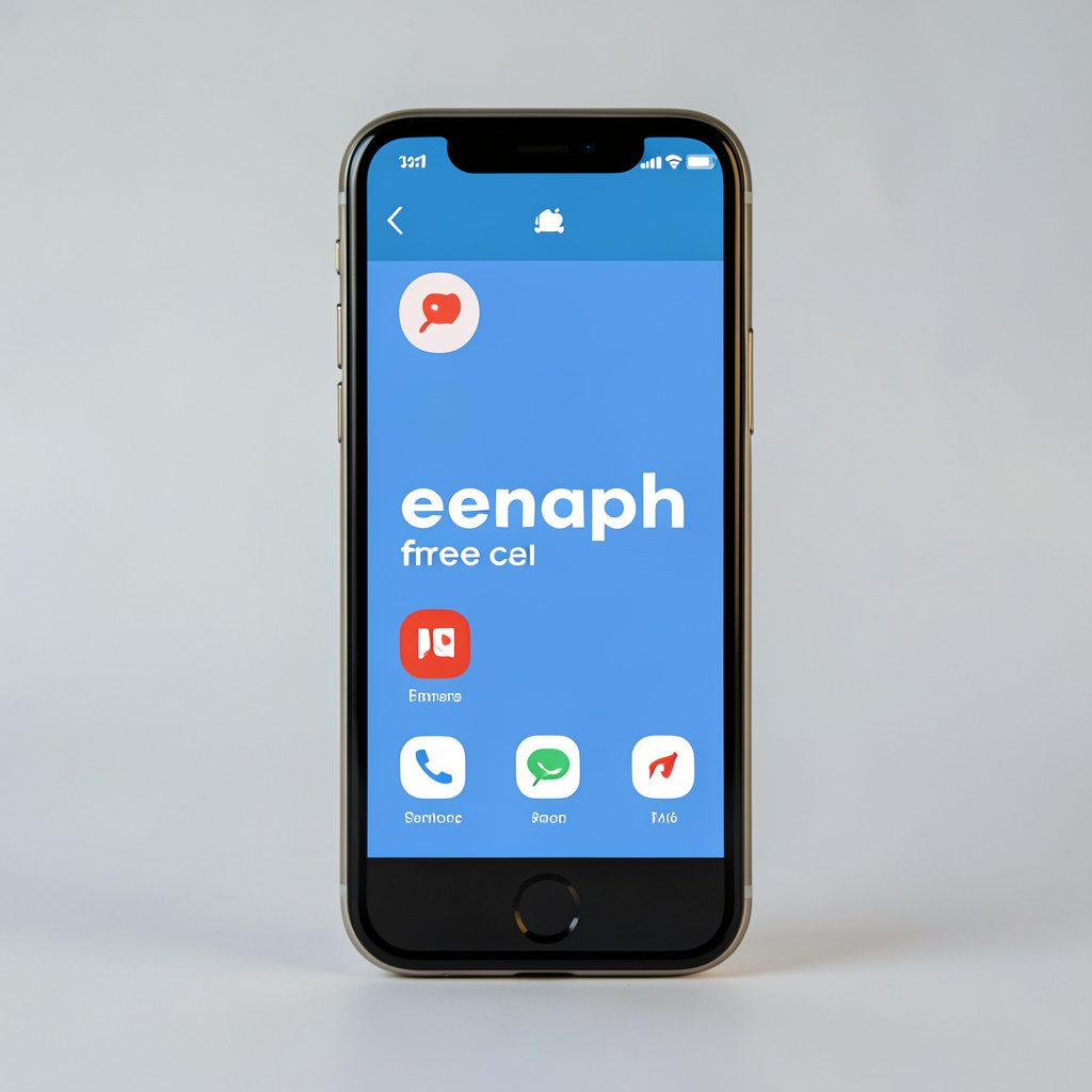 Round icon showing a calling app symbol in green and white